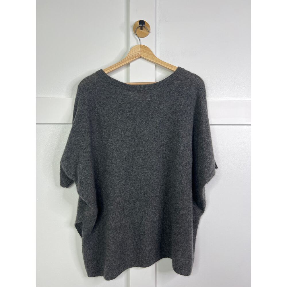NWT Brodie Bronte Cashmere Short Sleeve Tee Jumper Sweater in Gray Size: Small - Picture 6 of 6